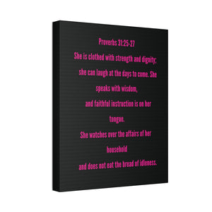 Proverbs 31 Canvas (Magenta)