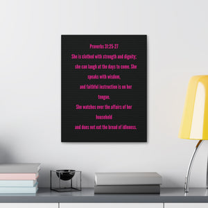 Proverbs 31 Canvas (Magenta)