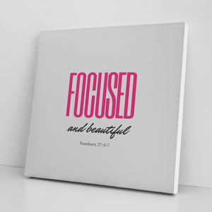 Focused and Beautiful Canvas