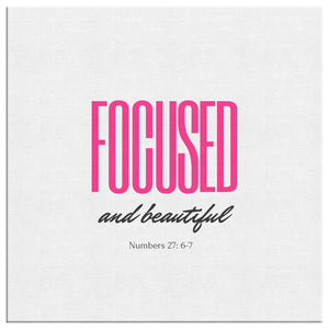 Focused and Beautiful Canvas
