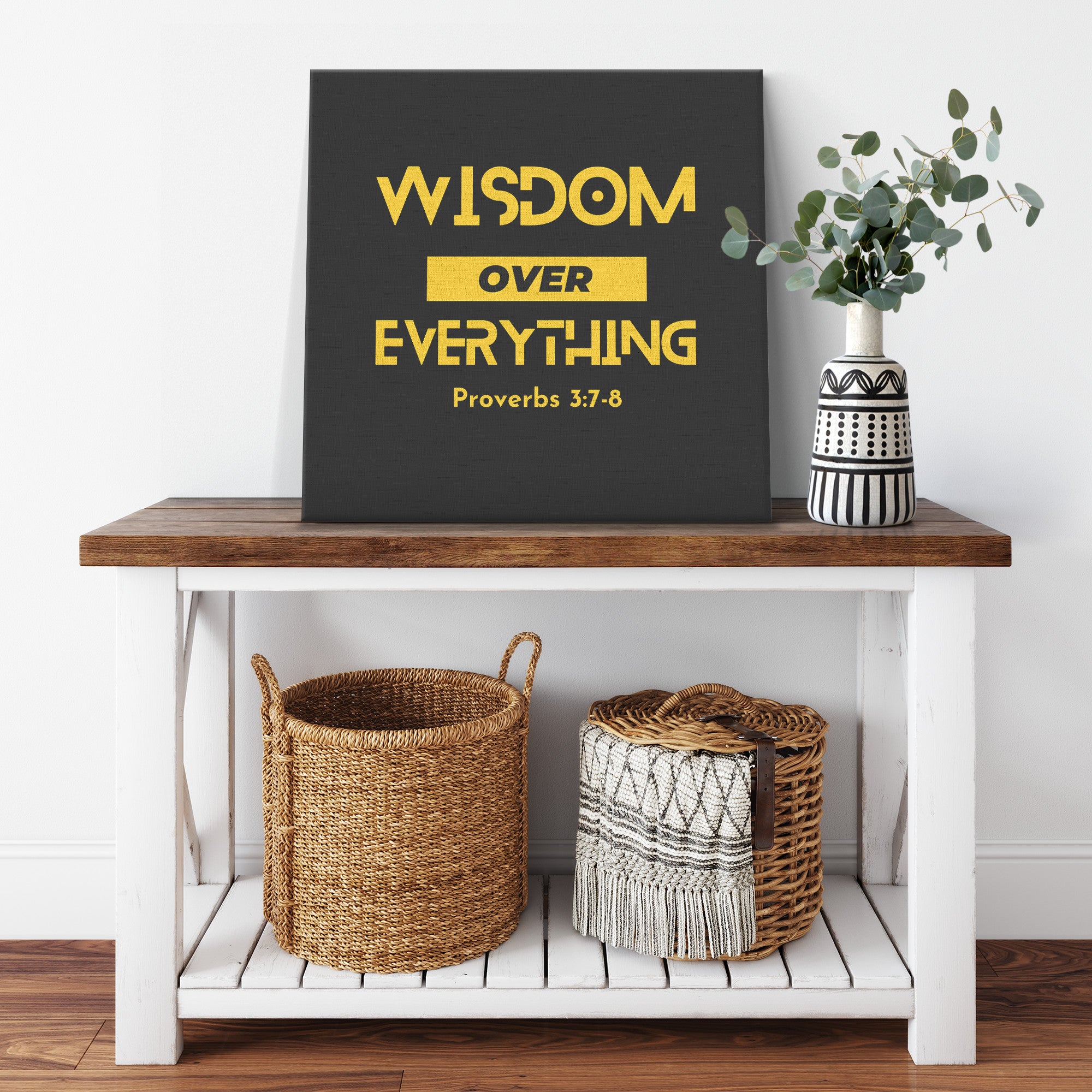 Wisdom Over Everything Canvas